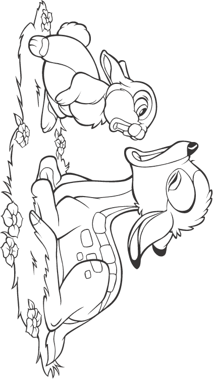 Bambi kolorowanki